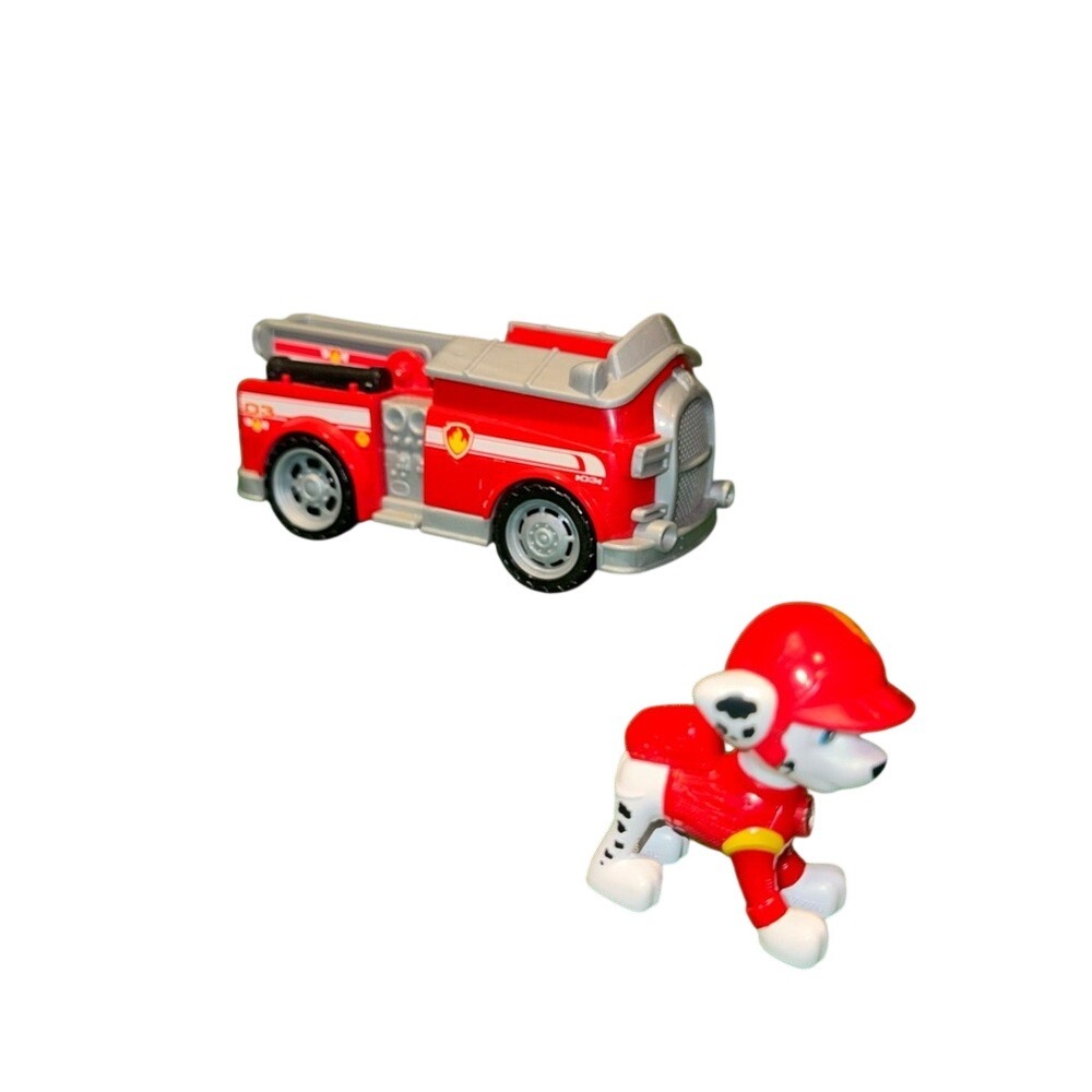 PAW Patrol Marshall Fire Engine Vehicle with Collectible Figure Red Toy Truck